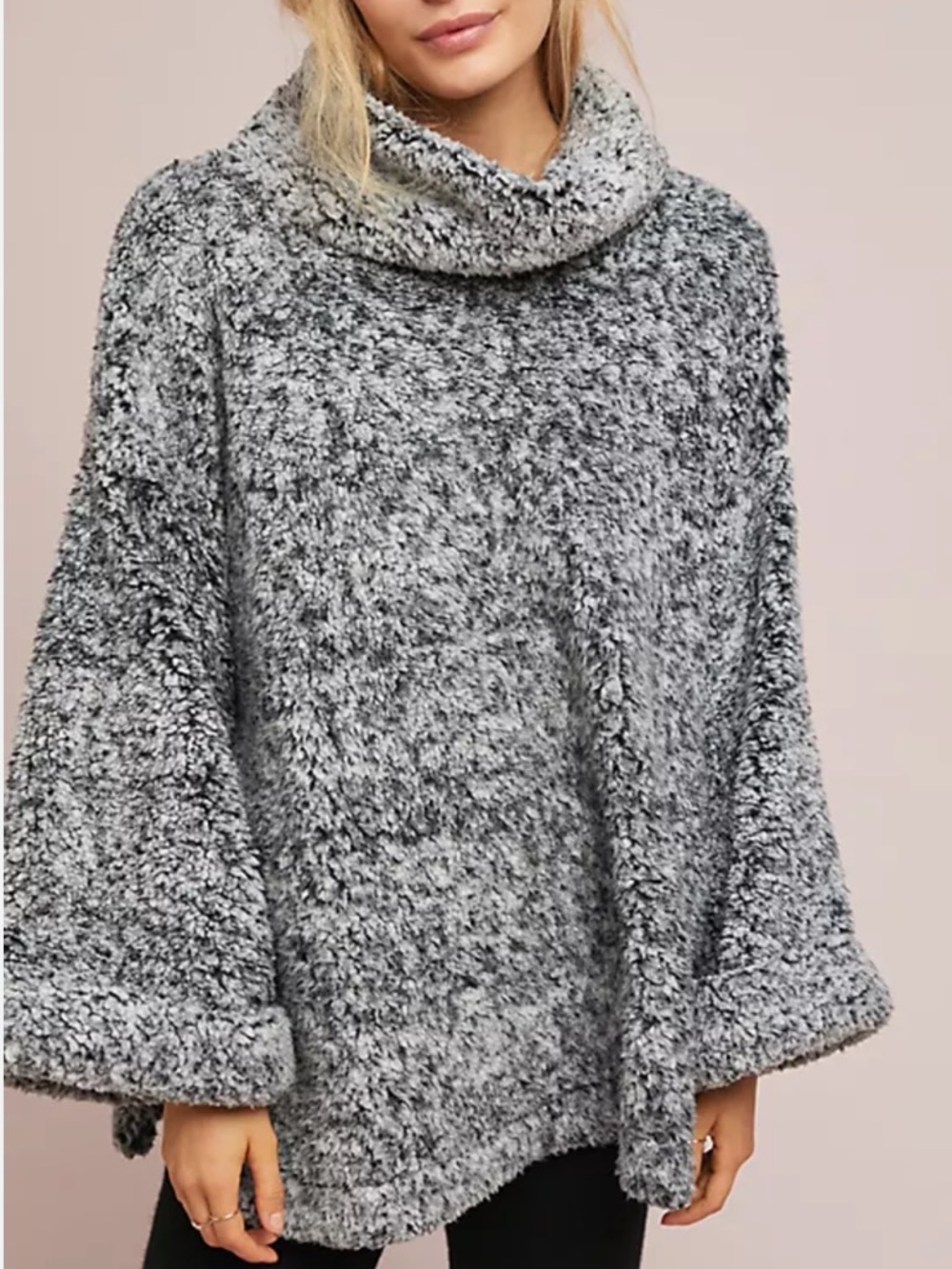EUC Anthropologie Sunday In Brooklyn Sherpa Turtleneck Pullover Top Size Medium